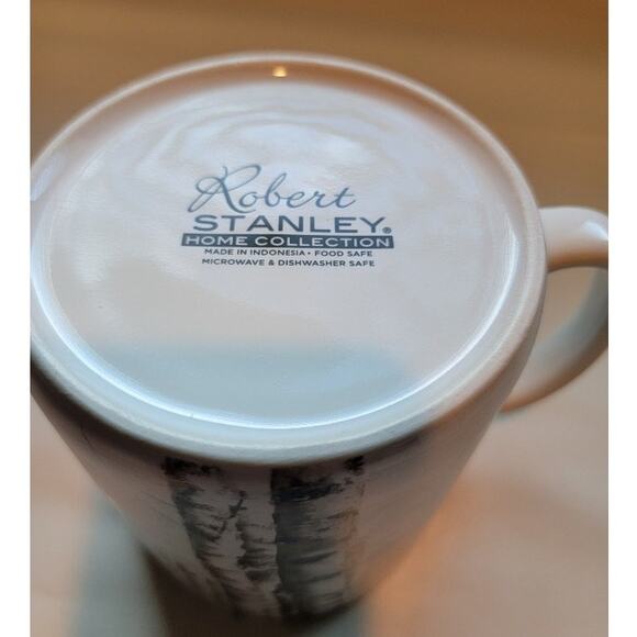 Robert Stanley Coffee Tea Mug Christmas Winter Scene Christmas Porcelain White - Picture 8 of 8